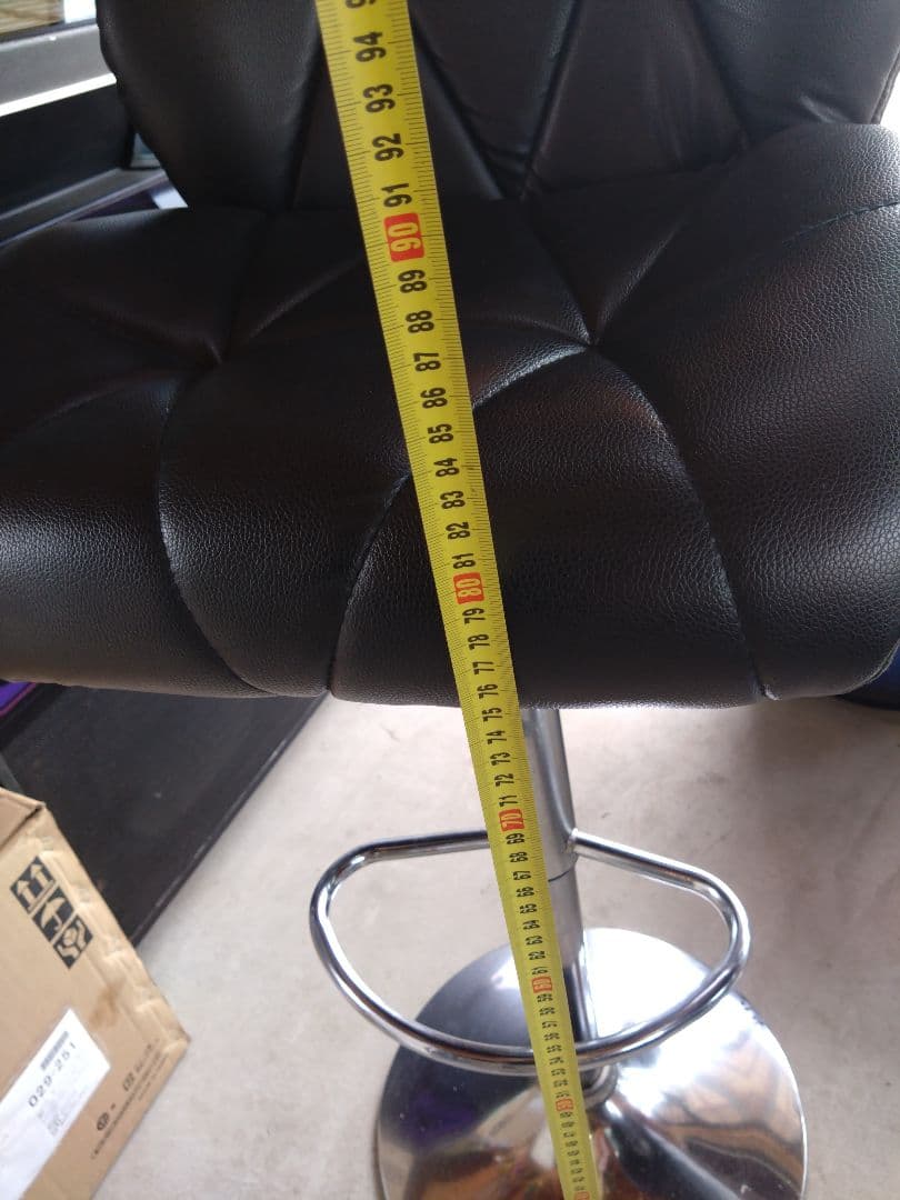 【直接引き取り限定】黒いカウンターチェア　2脚セット