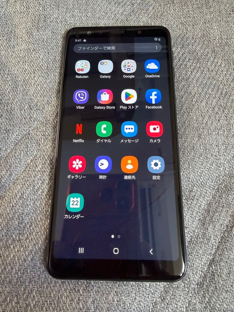 美品 Galaxy A7 SM-A750C Rakuten ブラック 64G