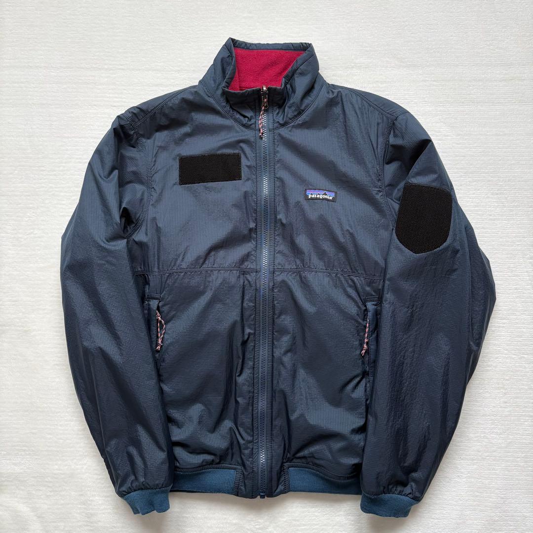 パタゴニア リバーシブルシェルドマイクロディニジャケット26215 紺/赤 XS