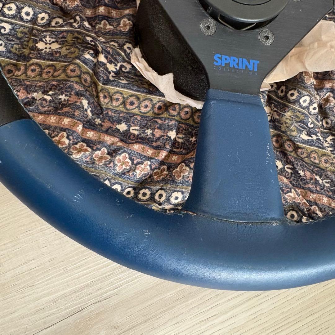 atc ステアリング　スプリント　S14 日産　ニッサン　ボス付き　ブルー