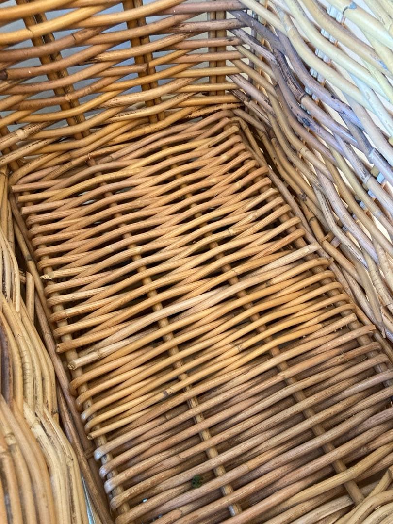 【未使用】松野屋 籐 バスケット カゴ 収納 4個セット