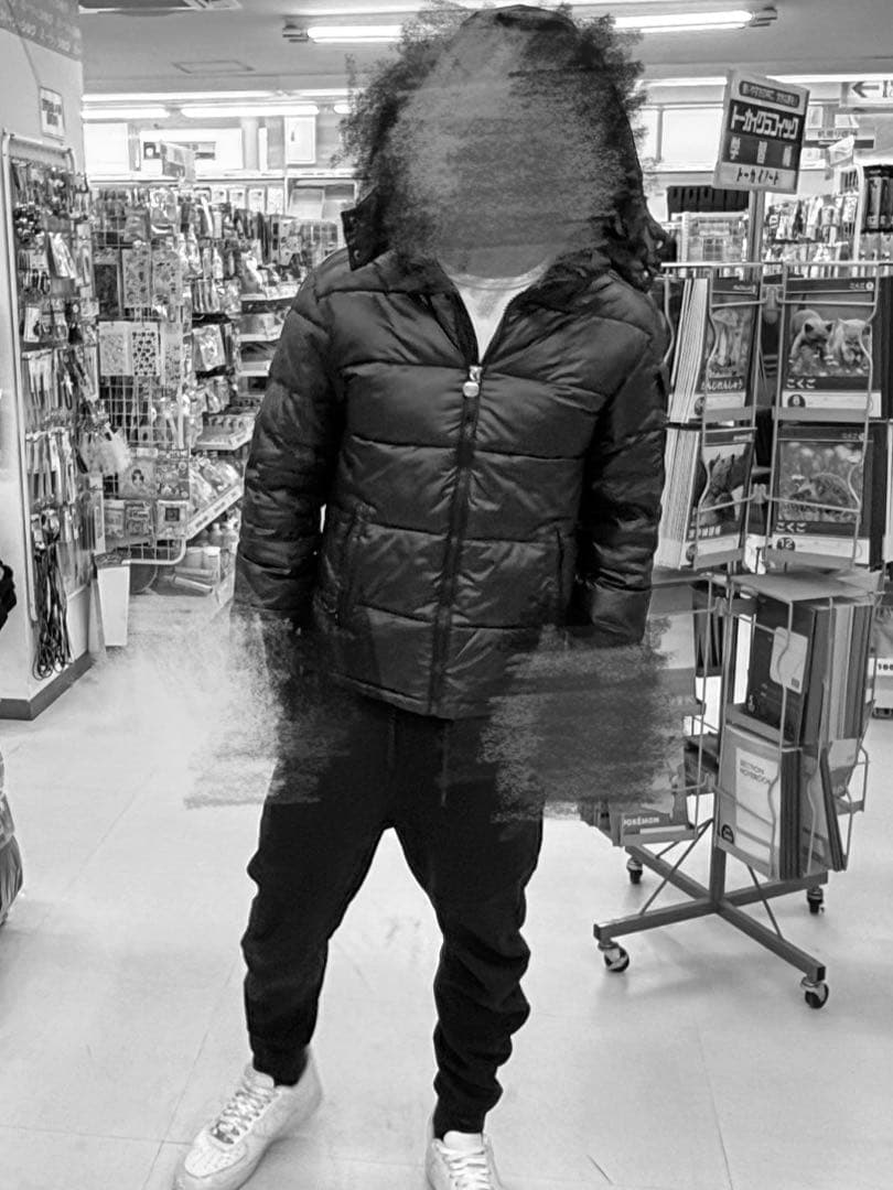 着画あり MUD SWAGダウン フード付き S