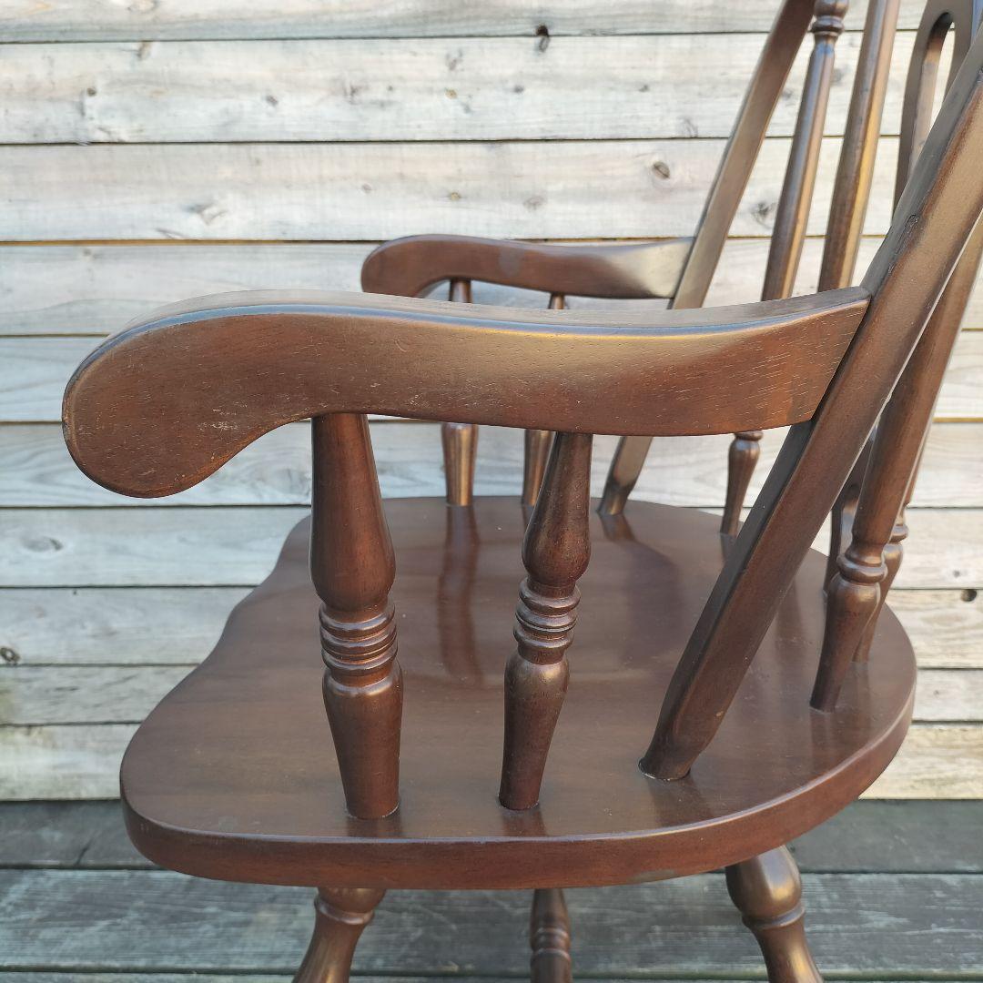 M♦年始Sale東名 ヴィンテージ　回転式　ウインザーチェア　アームチェア