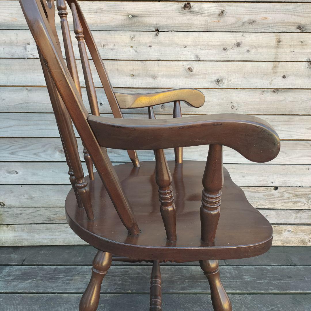 M♦年始Sale東名 ヴィンテージ　回転式　ウインザーチェア　アームチェア