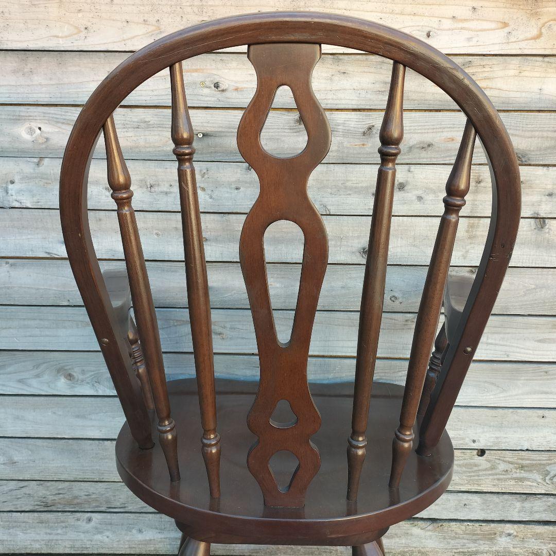 M♦年始Sale東名 ヴィンテージ　回転式　ウインザーチェア　アームチェア