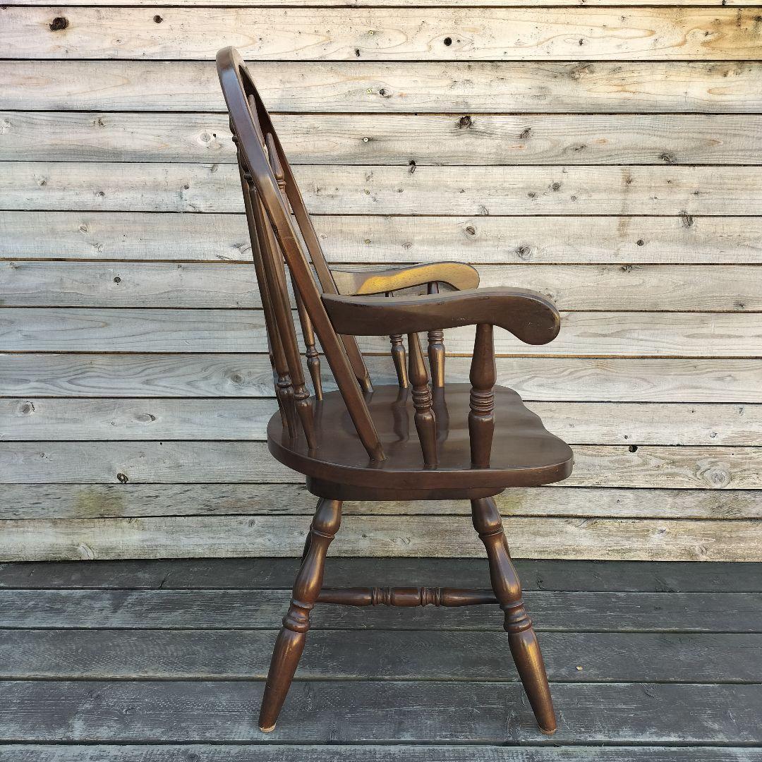 M♦年始Sale東名 ヴィンテージ　回転式　ウインザーチェア　アームチェア