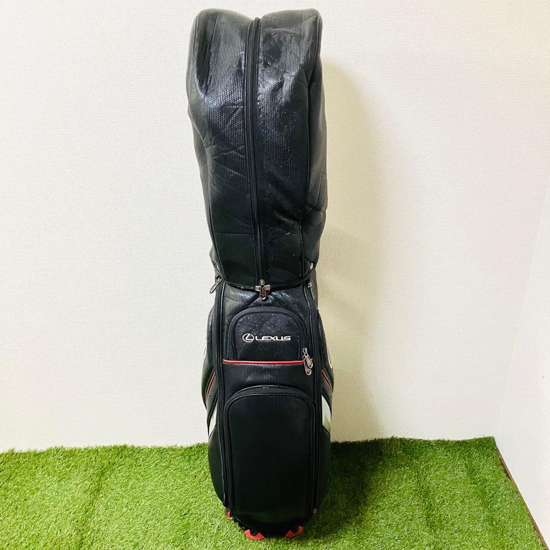 LEXUS レクサス キャディバッグ カート式 メンズ 人気 ブラック レッド