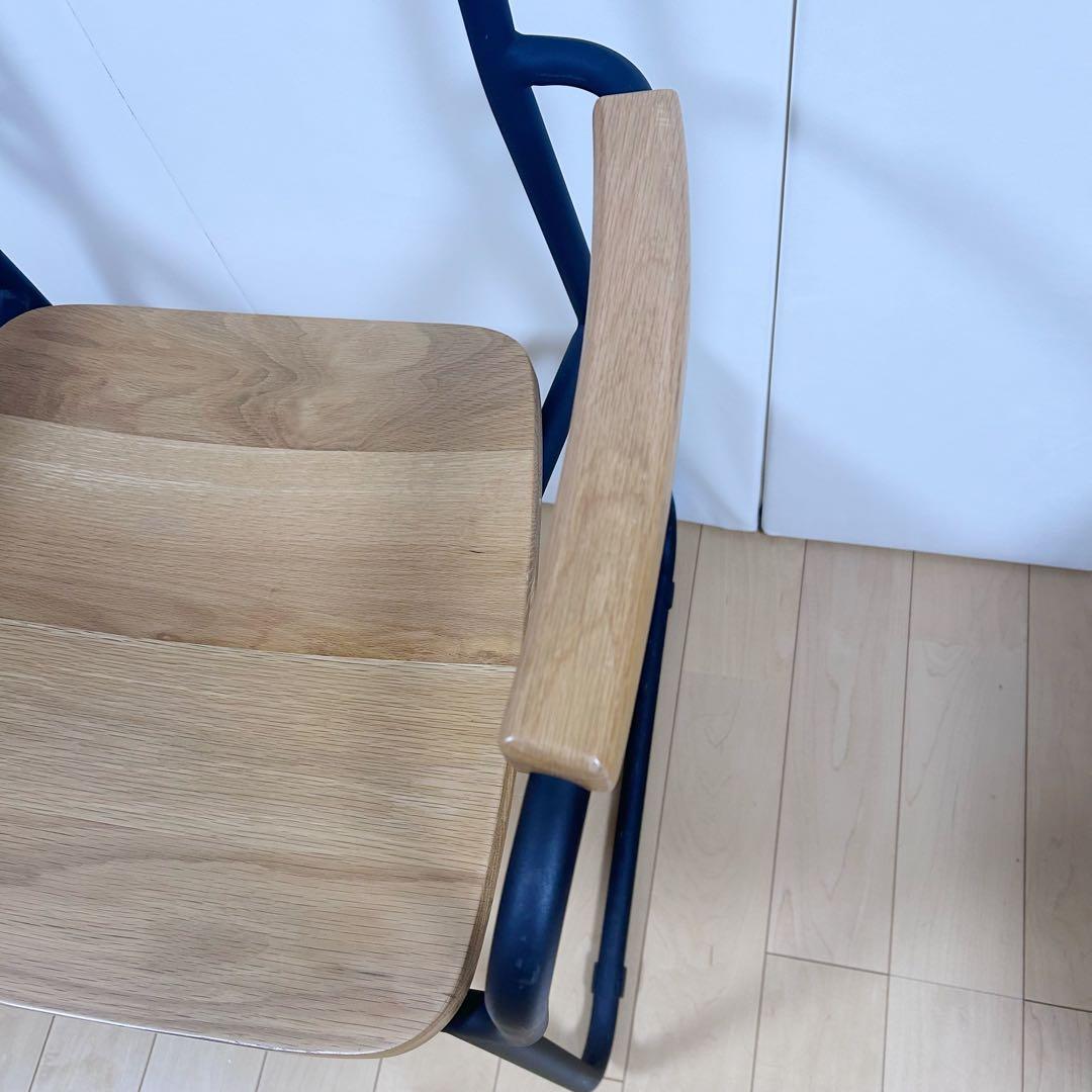 北欧　モリヨシ　Flo POKKYARMCHAR ナラ材　アーム付き　天然木希少