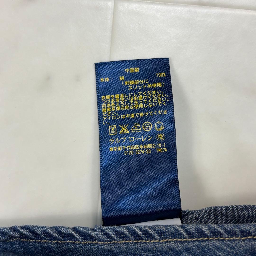 RALPH LAUREN★デニムシャツ ボタンダウン ロゴ刺繍