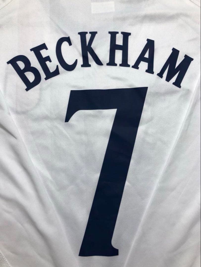 02日韓W杯イングランド代表 7番BECKHAM ユニフォーム Mサイズ