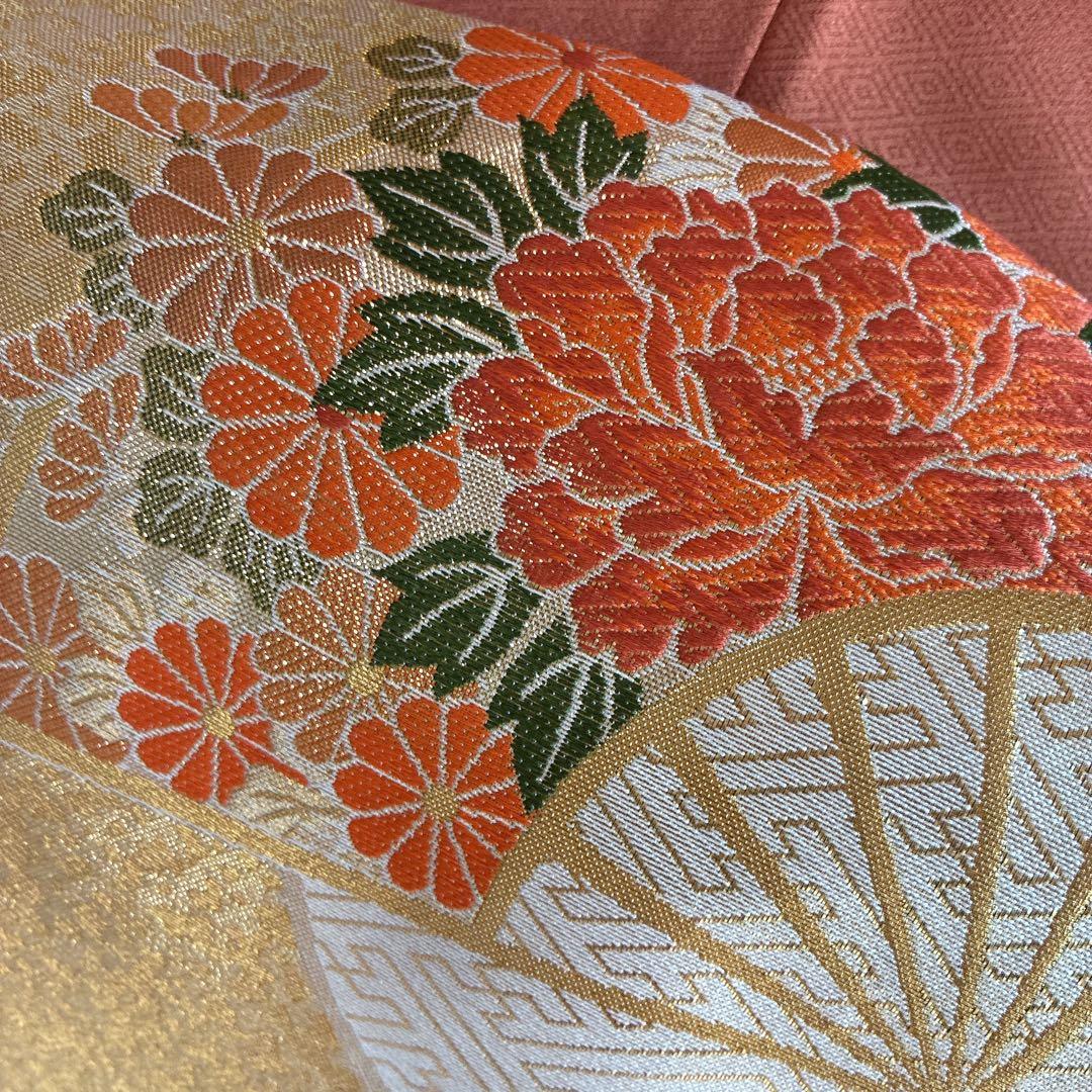 a*i様 訪問着　フルセット　着物　正絹　袷　刺繍　枝花　雪輪　J5