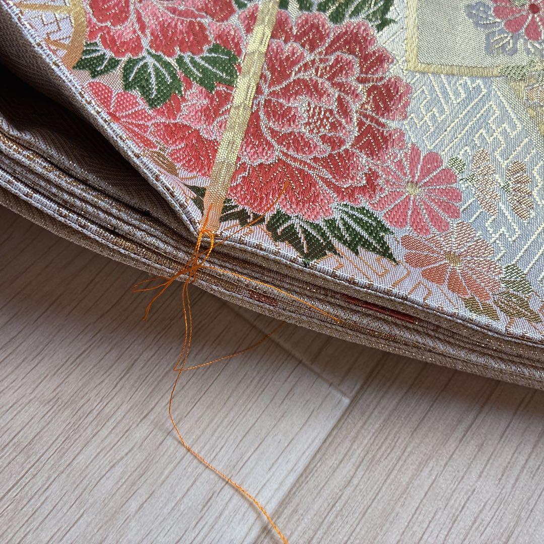 a*i様 訪問着　フルセット　着物　正絹　袷　刺繍　枝花　雪輪　J5