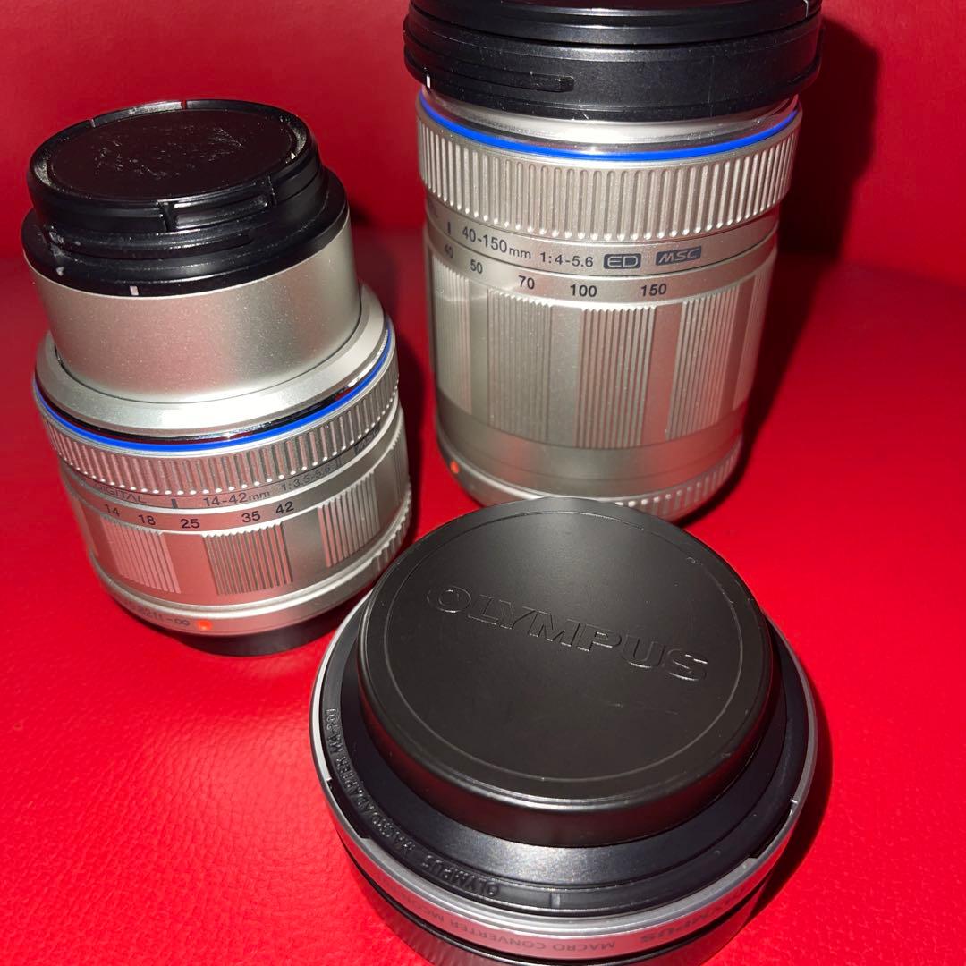 OLYMPUS PEN E-PL2ミラーレス一眼デジカメ⭐美品・望遠レンズ他付⭐️