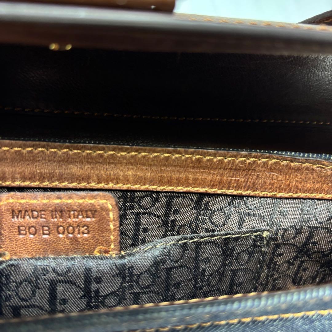 クリスチャンディオール ストリートシック デニム レザー ワンショルダーバッグ