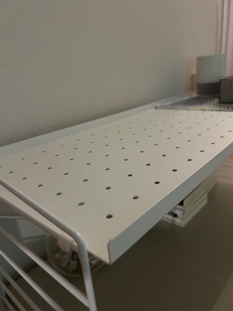 stringストリングシステム　パーツ　メタルシェルフ白　2枚78cmx30cm