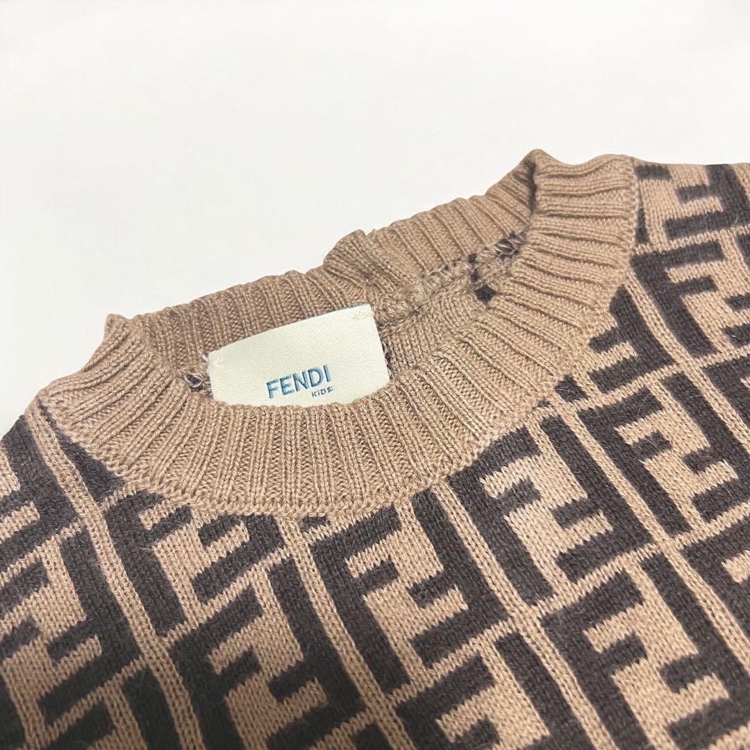 FENDI フェンディ ロンパース ズッカ 総柄 1M カシミヤ混