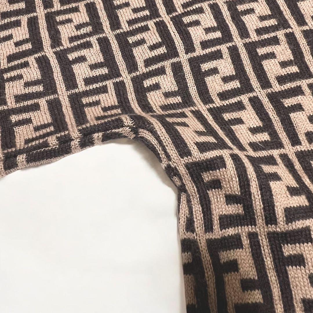 FENDI フェンディ ロンパース ズッカ 総柄 1M カシミヤ混