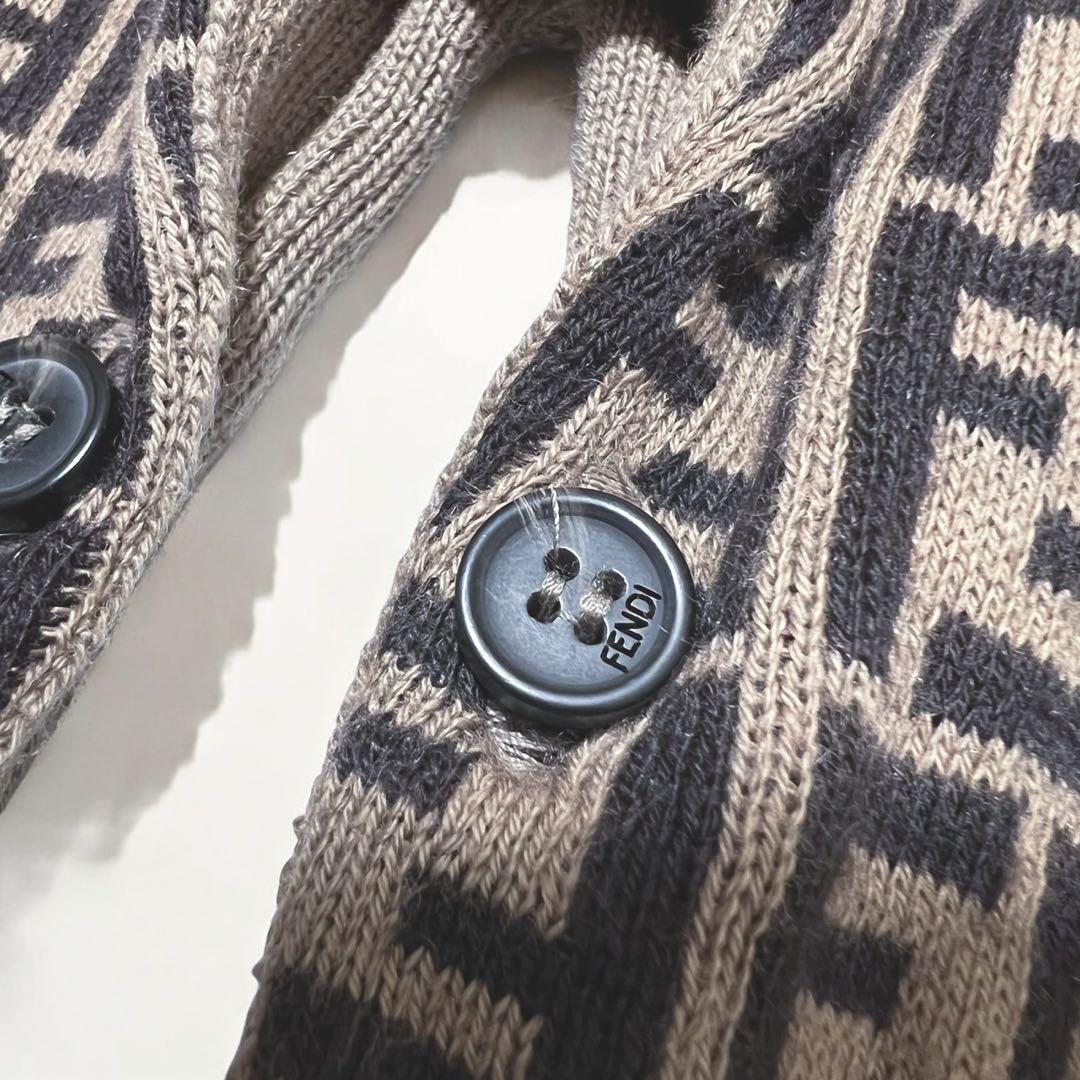 FENDI フェンディ ロンパース ズッカ 総柄 1M カシミヤ混