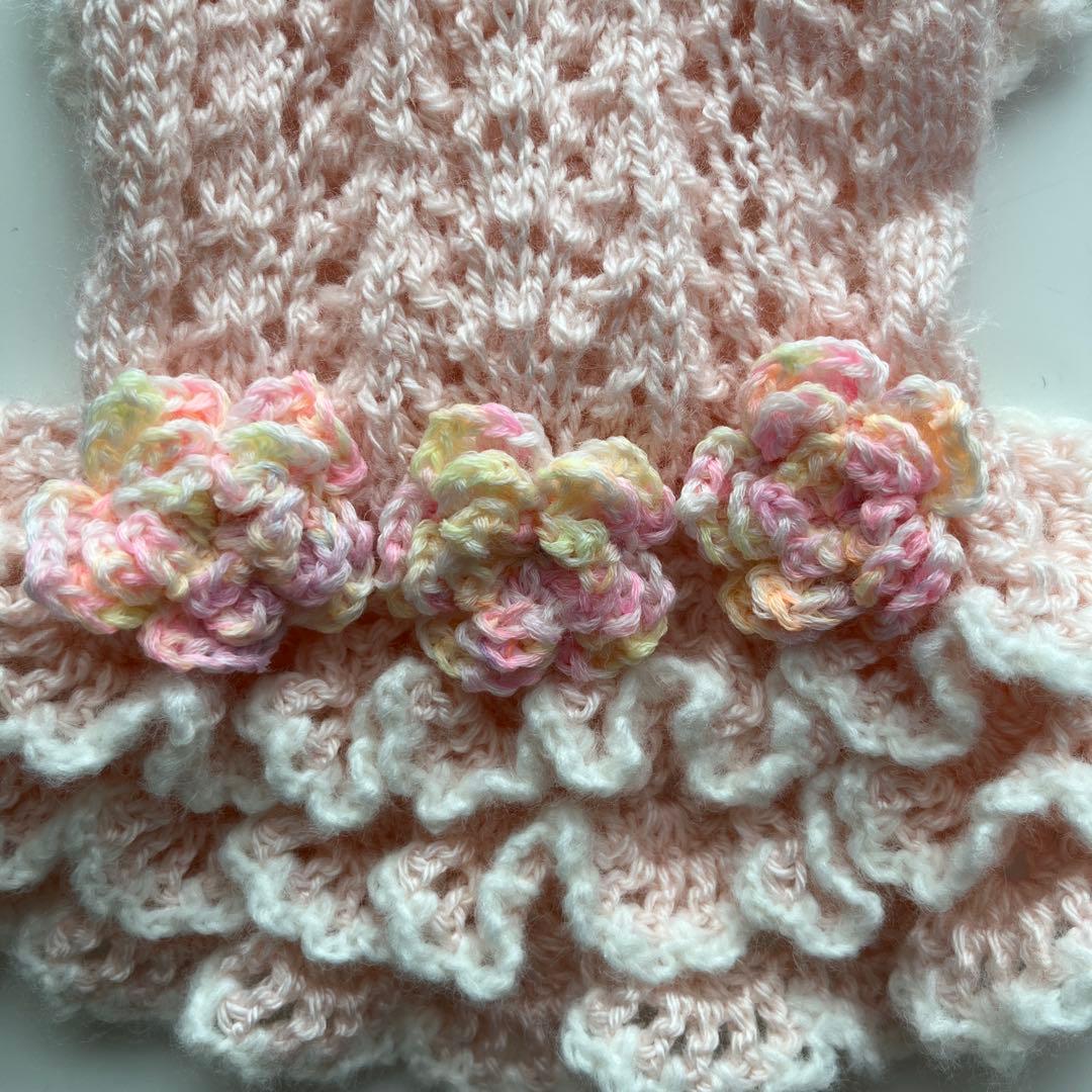 小型犬用手編み服　M ILK