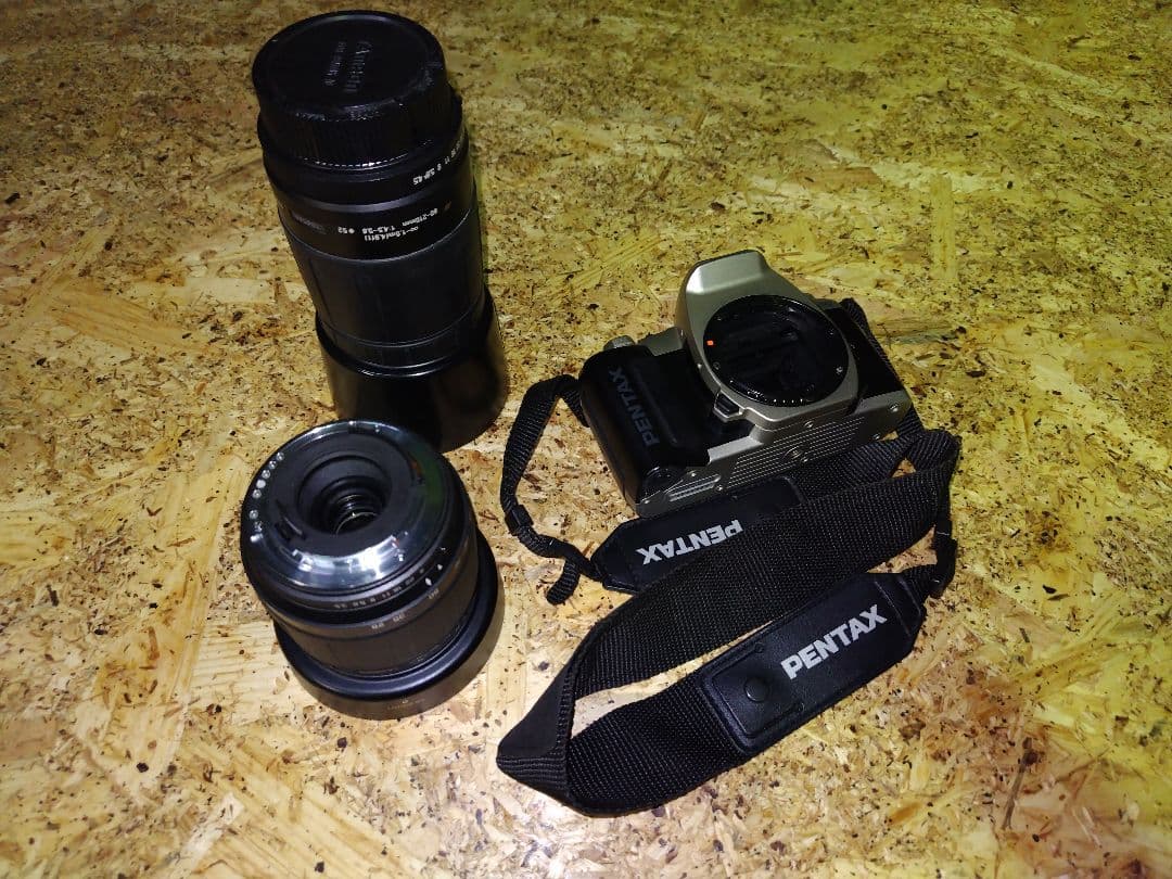 タムロン望遠レンズ×2 PENTAX　MZ50（ジャンク品）