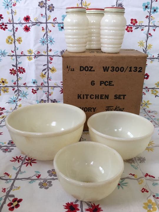 希少！ ファイヤーキング アイボリー キッチンセット 6点セット