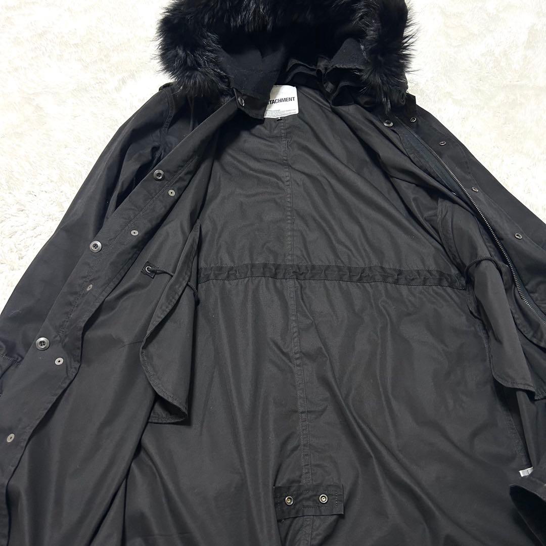 希少　ATTACHMENT アタッチメント　モッズコート　M-51 ブラック　2