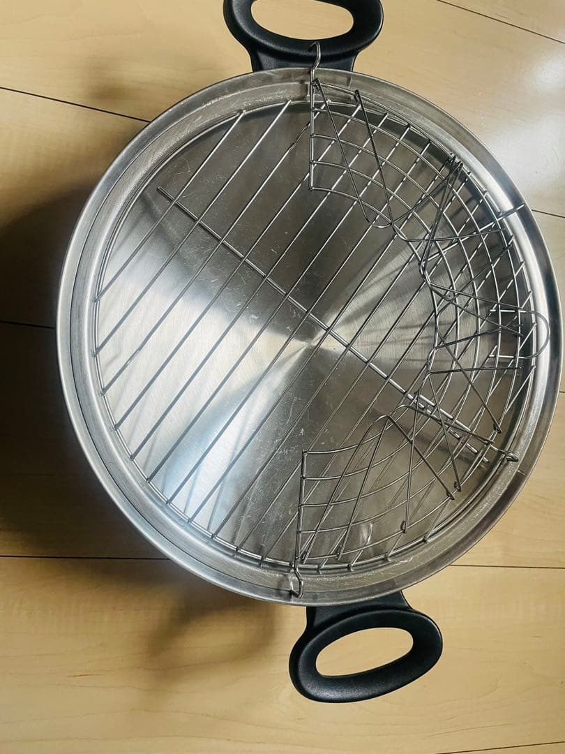 Amway Queen 両手鍋 31センチ（内径28cm ）グリルラック付き