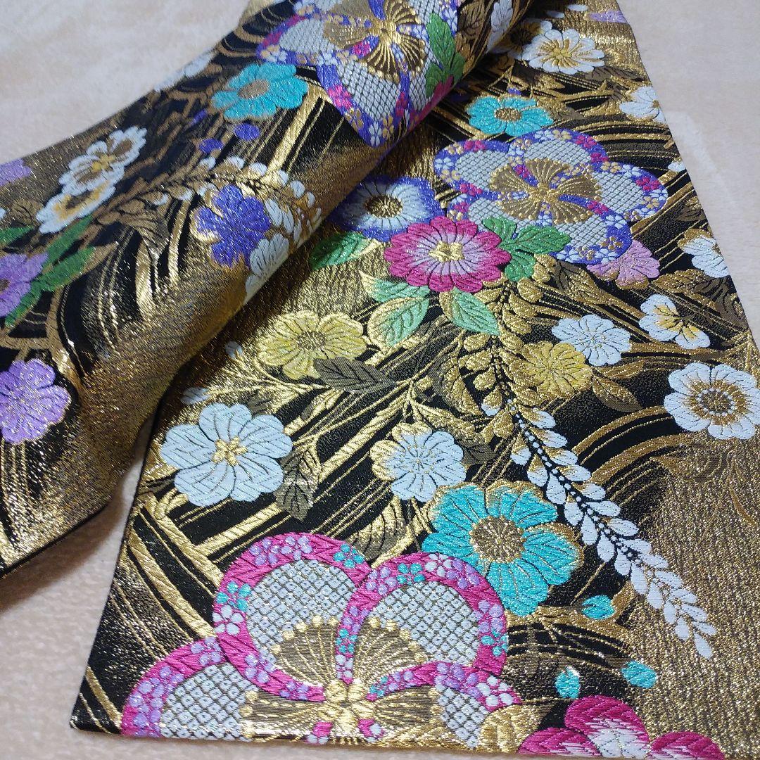 MOA 様２点まとめ依頼品物【京洛たはら謹製 袋帯 佐賀錦 和装 正絹 帯 】