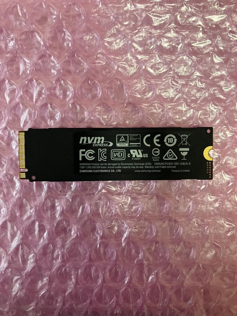 SSD 1TB NVMe SAMSUNG 970 EVO PLUS 約450時間