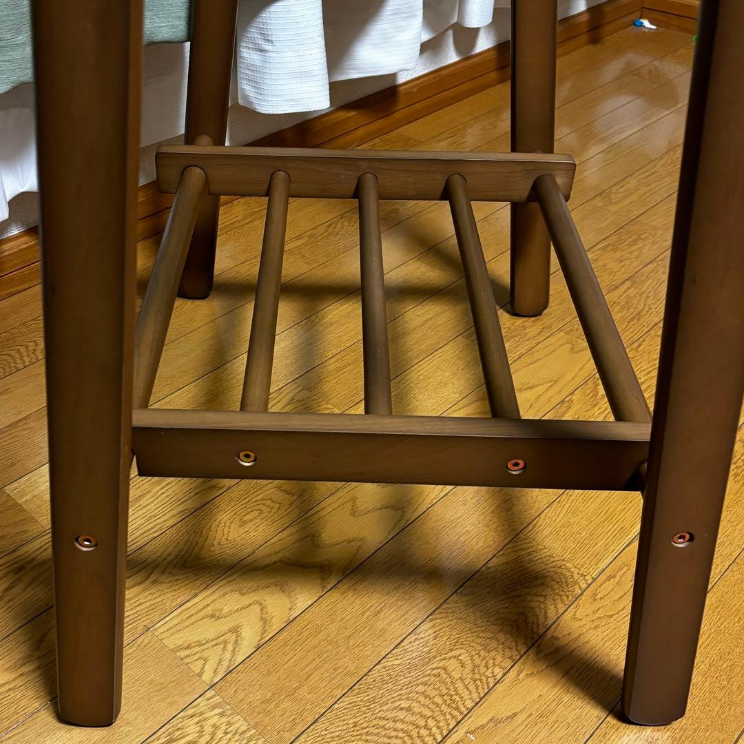 【超美品】【家具】木製ハンガーラック ブラウン　高さ約148幅約80奥行き50