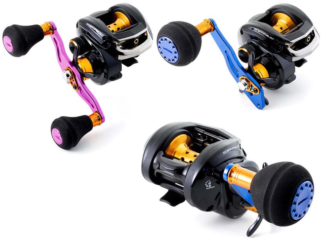 Ａｂｕ　オーシャンフィールド７【右巻き】スペアハンドル付　新品（※箱折り目有り）