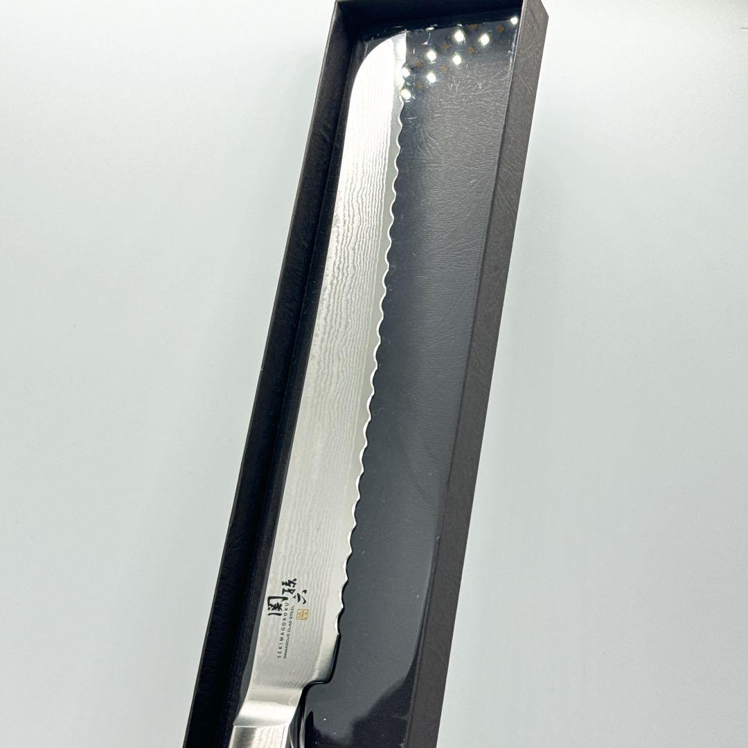 【新品未使用】貝印KAI パン切り包丁 関孫六 ダマスカス 240mm 日本製