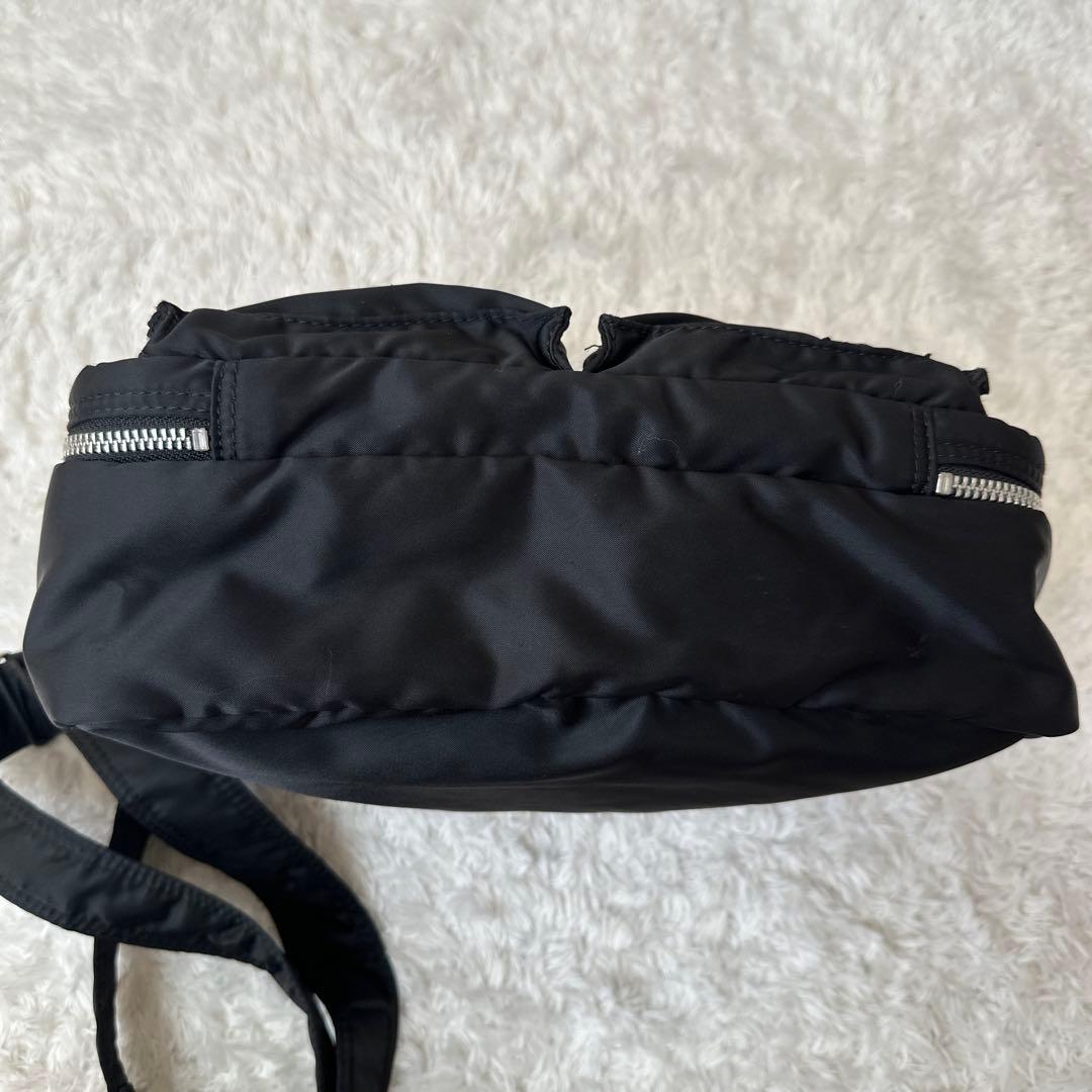 PORTER ポーター　タンカー　新型　二層式　ショルダー　バッグ　ブラック