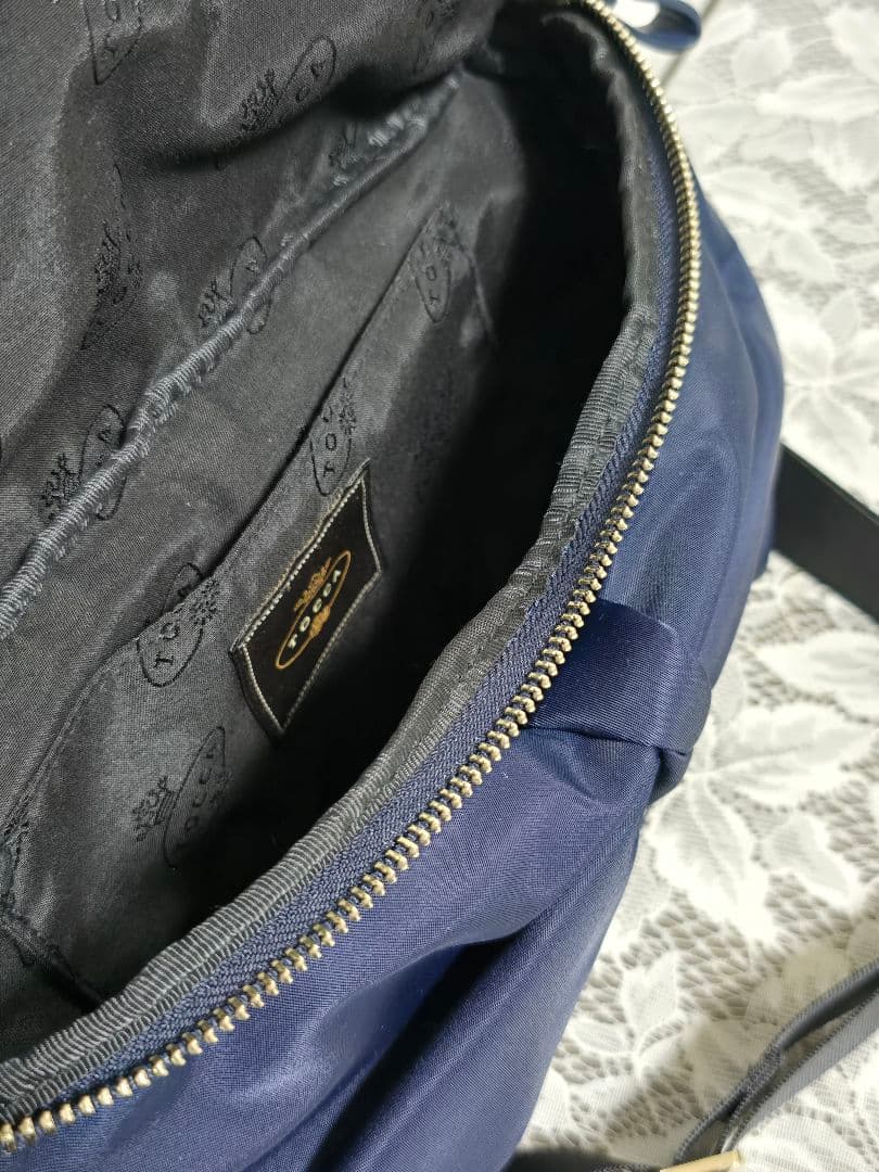 TOCCA RIBBON KNOT BODY BAG ボディ バッグ ネイビー系