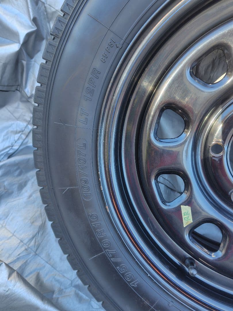 ハイエース/カムロード 16インチ鉄ホイール＋ヨコハマスタッドレス 4本セット