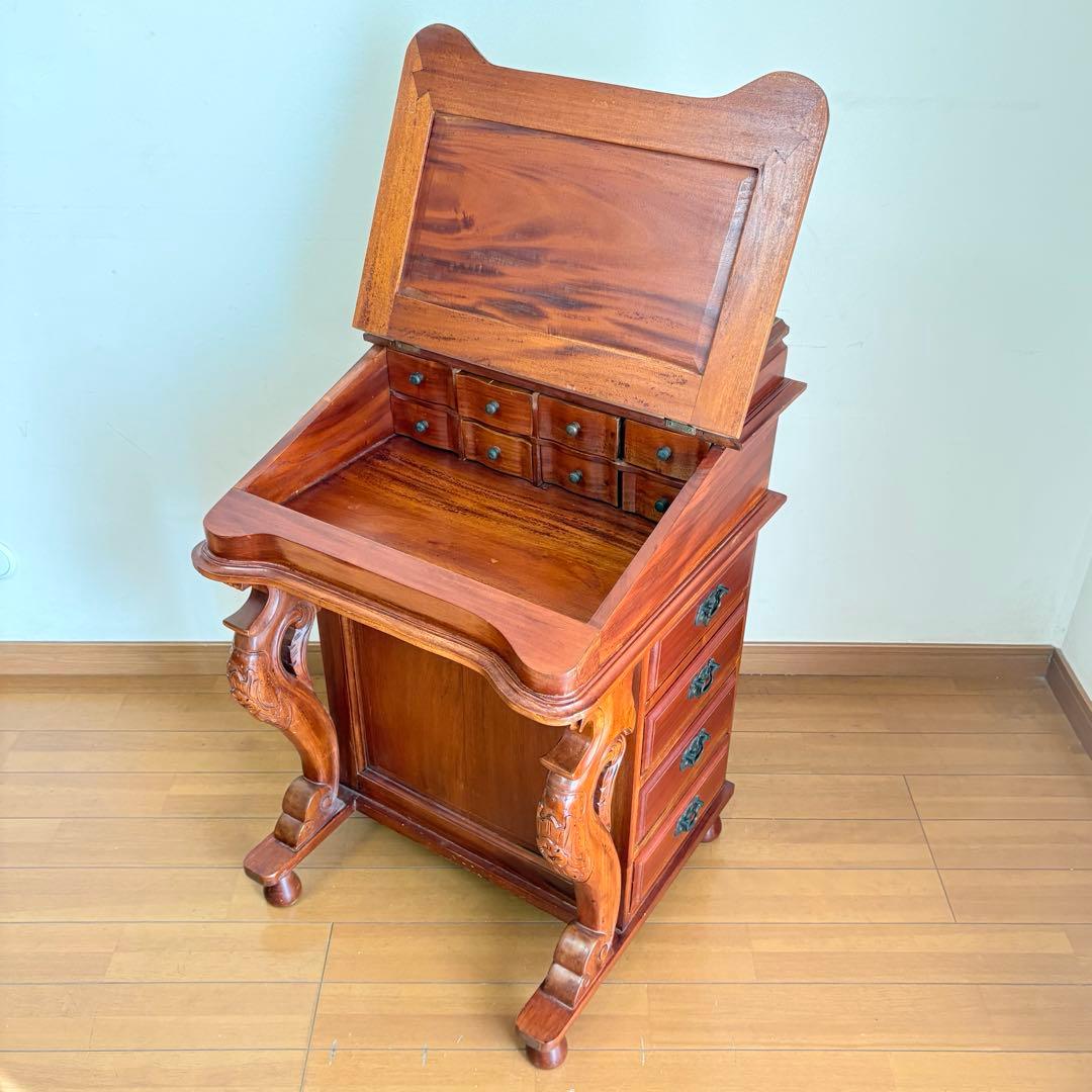 【希少・レトロ】英国アンティーク ダベンポートデスク ライティングデスク