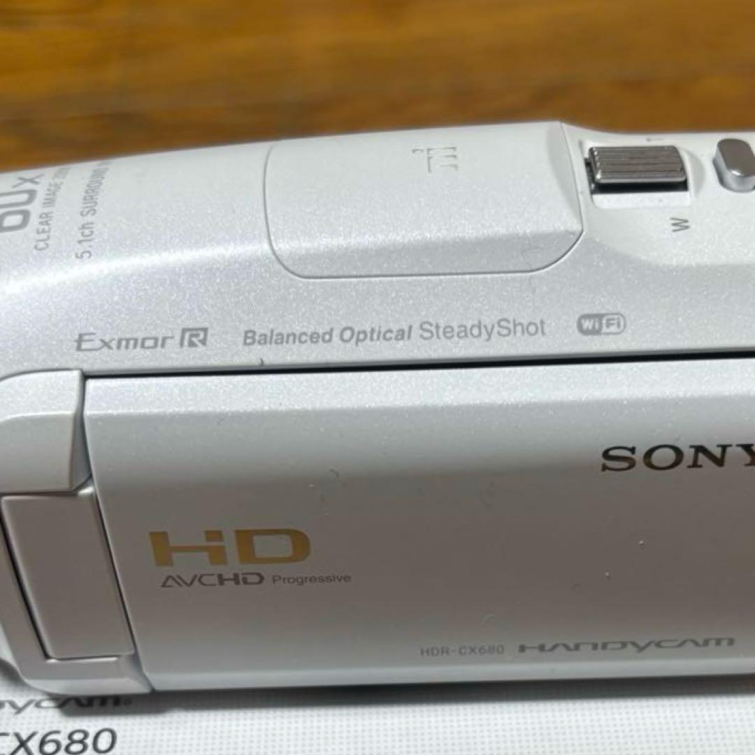 SONY HDR-CX680 ホワイト ケーブル・説明書付き ACアダプターなし
