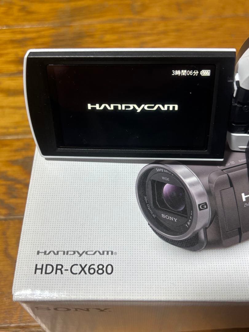 SONY HDR-CX680 ホワイト ケーブル・説明書付き ACアダプターなし