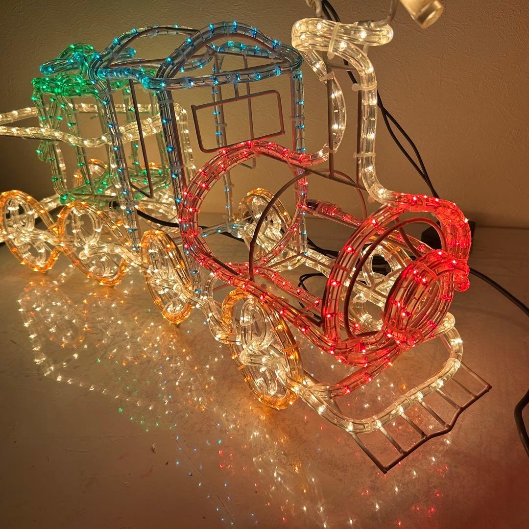 クリスマスイルミネーション 3D機関車 防雨試験合格品 ガーデンモチーフライト