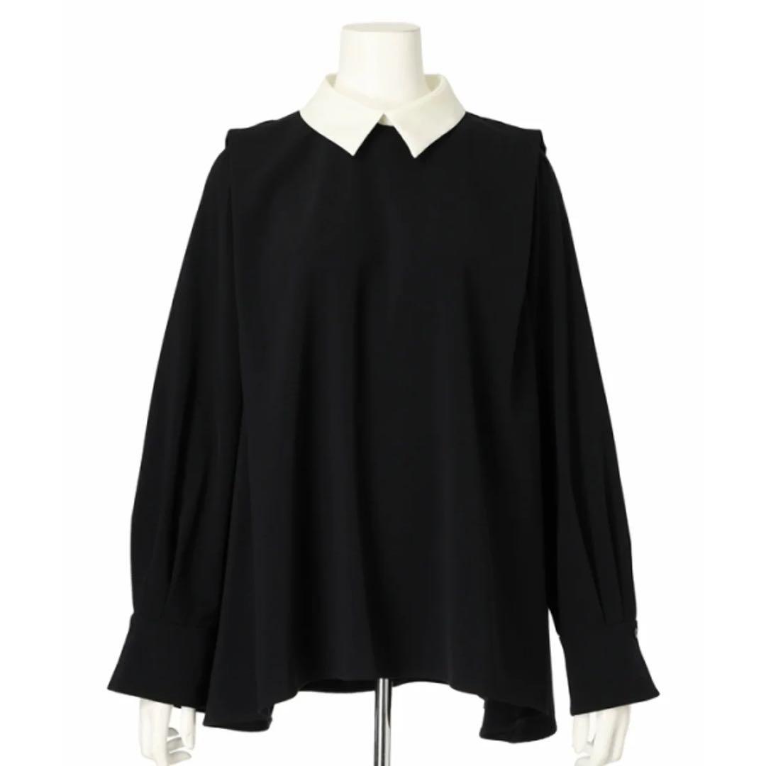 新品タグ付✨＜川上桃子さんコラボ＞衿付きブラウス カデュネ 蛯原友里