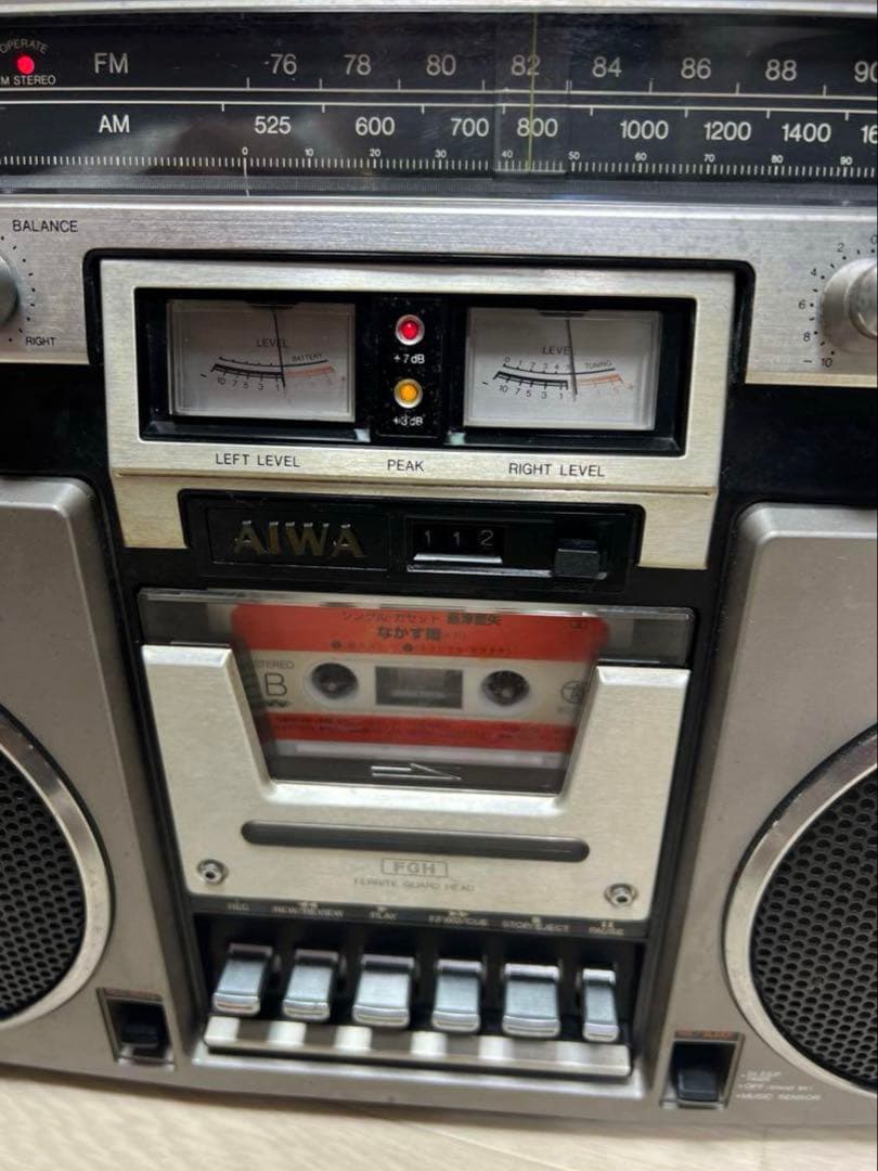 希少AIWAラジカセ CS-80 昭和レトロ ラジカセ 中古動作品 ビンテージ