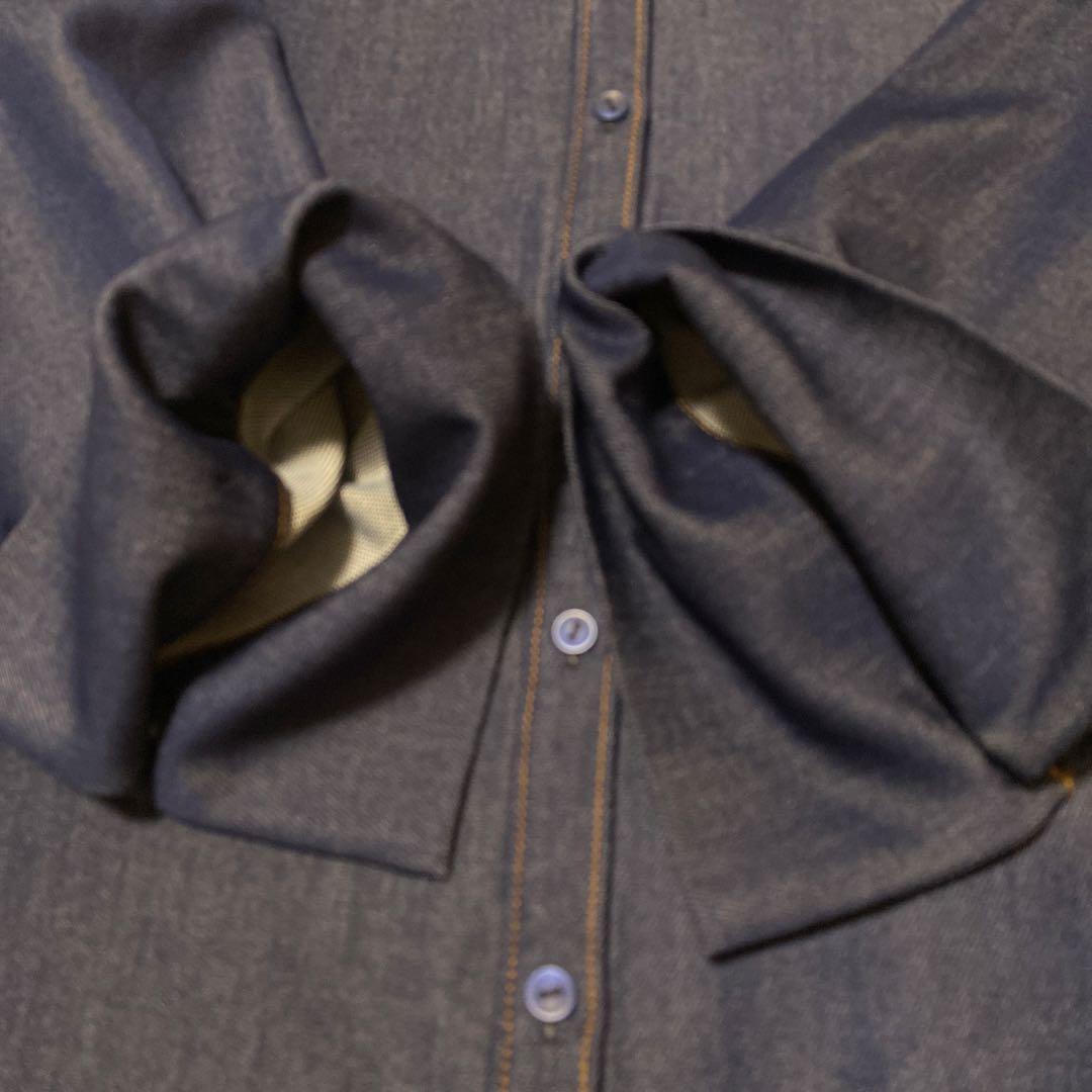 【美品】 ラグナムーン　柳橋唯コラボ　ワイドスリーブタイネック シャツ