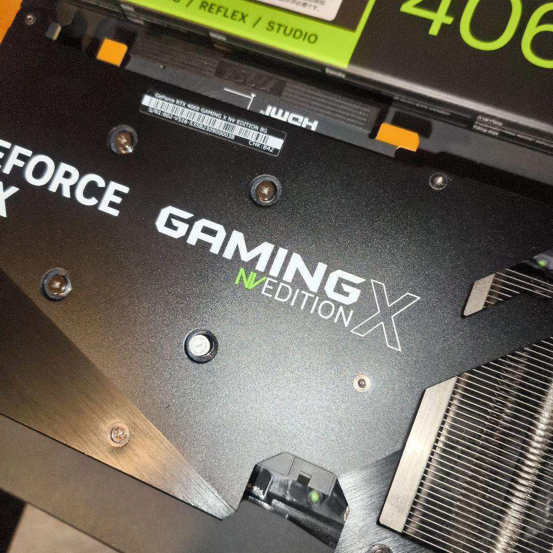 【世界限定6000台】MSI RTX4060 NVedition 箱&付属品完備