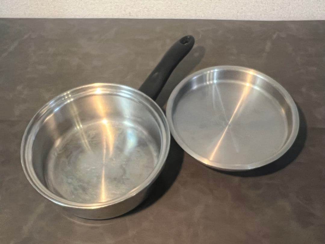 【動作良品】アムウェイ クィーン 豪華4点セット（ソースパン3点＋レンジ）旧型