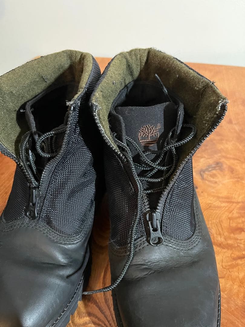 Timberland × WOOLRICHジッパーブーツ　26cm ブラック