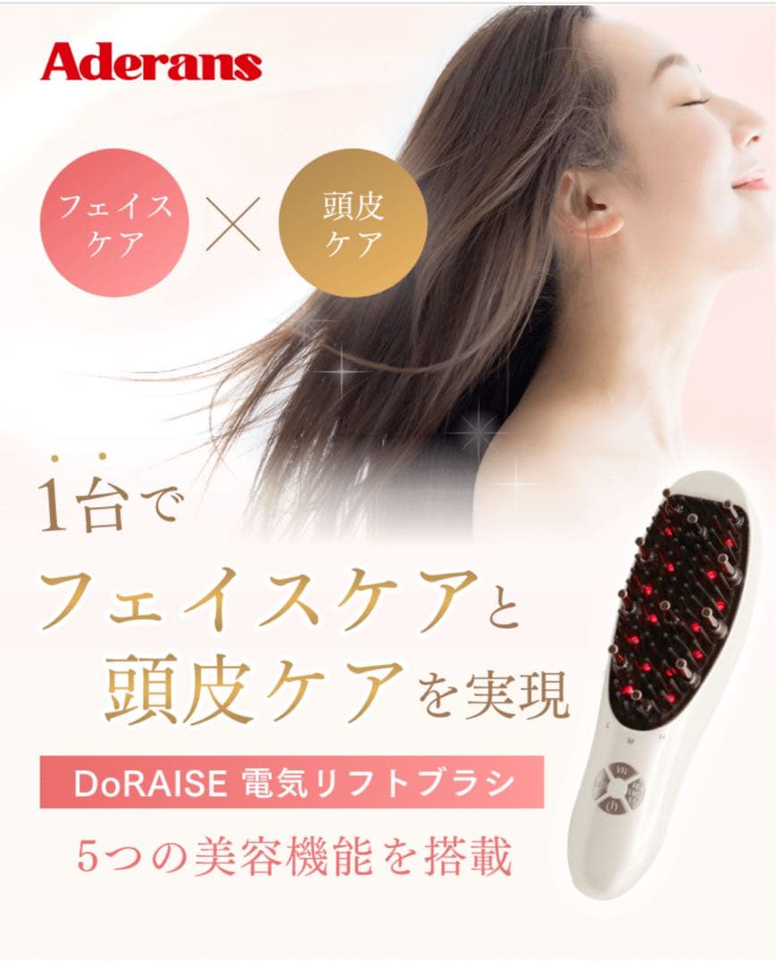 【美品・ほぼ未使用】DoRAISE ドゥライズ 電気リフトブラシ