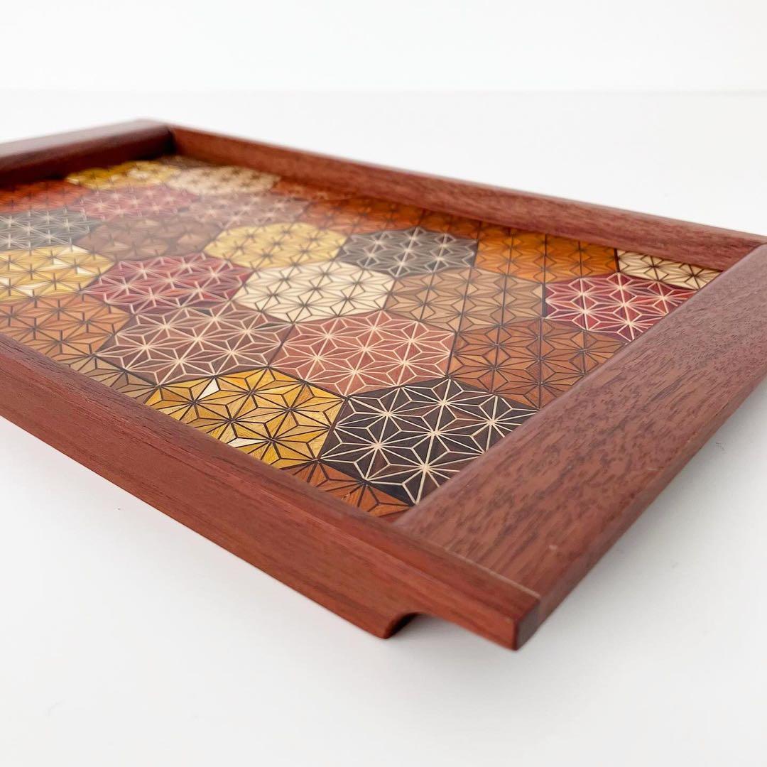 寄木細工　小物入れ　インテリアトレイ　箱根　伝統工芸品　古物　古道具　置物　お盆