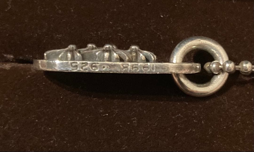 クロムハーツ レイズドドッグタグ NYC限定チャーム シルバーネックレス