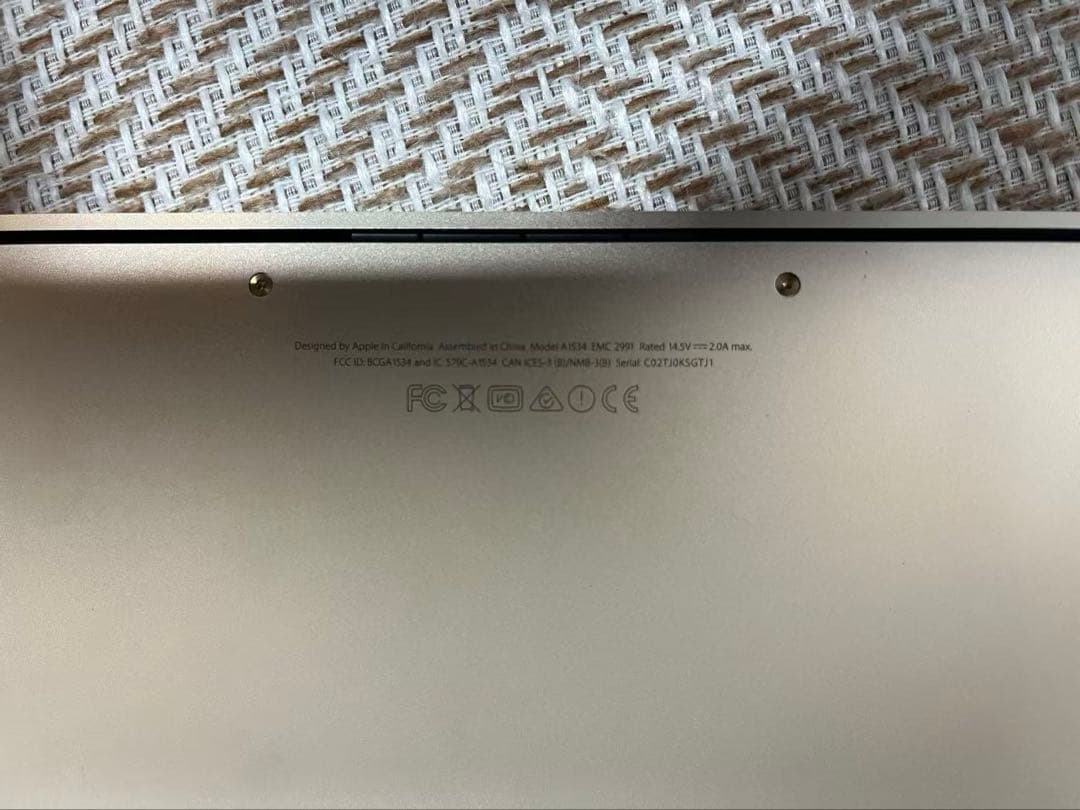 MacBook Air Retina 12インチ　apple ピンク