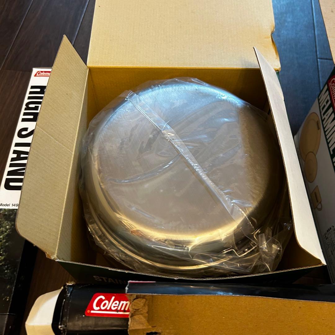 Coleman メラミンテーブル　クックウェアセット 鉄板
